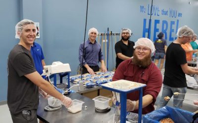 LEAPS team volunteers at Feed My Starving Children